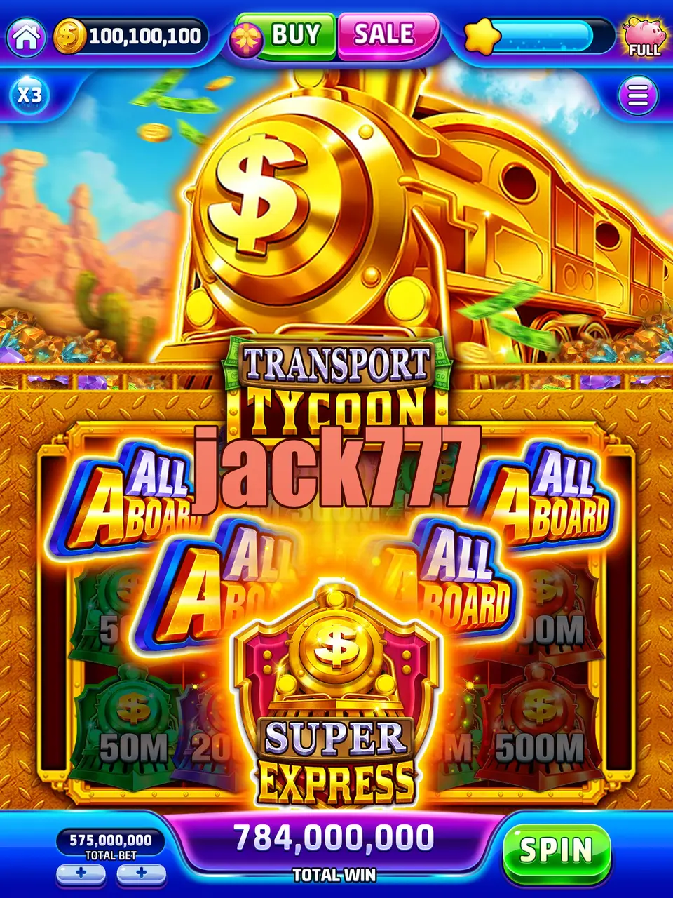 jack777 Mag-login